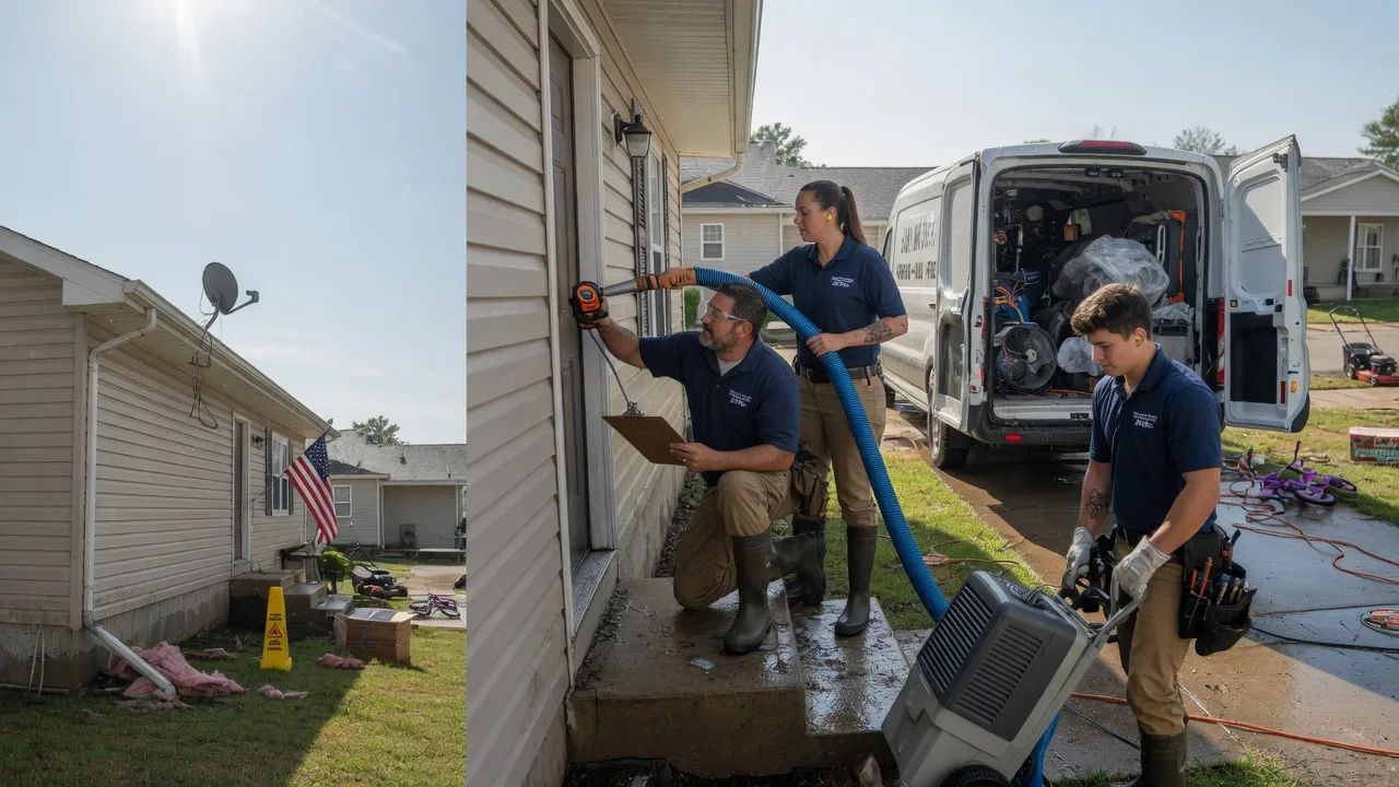 Ceiling Water Damage Restoration in Wood, SD near me